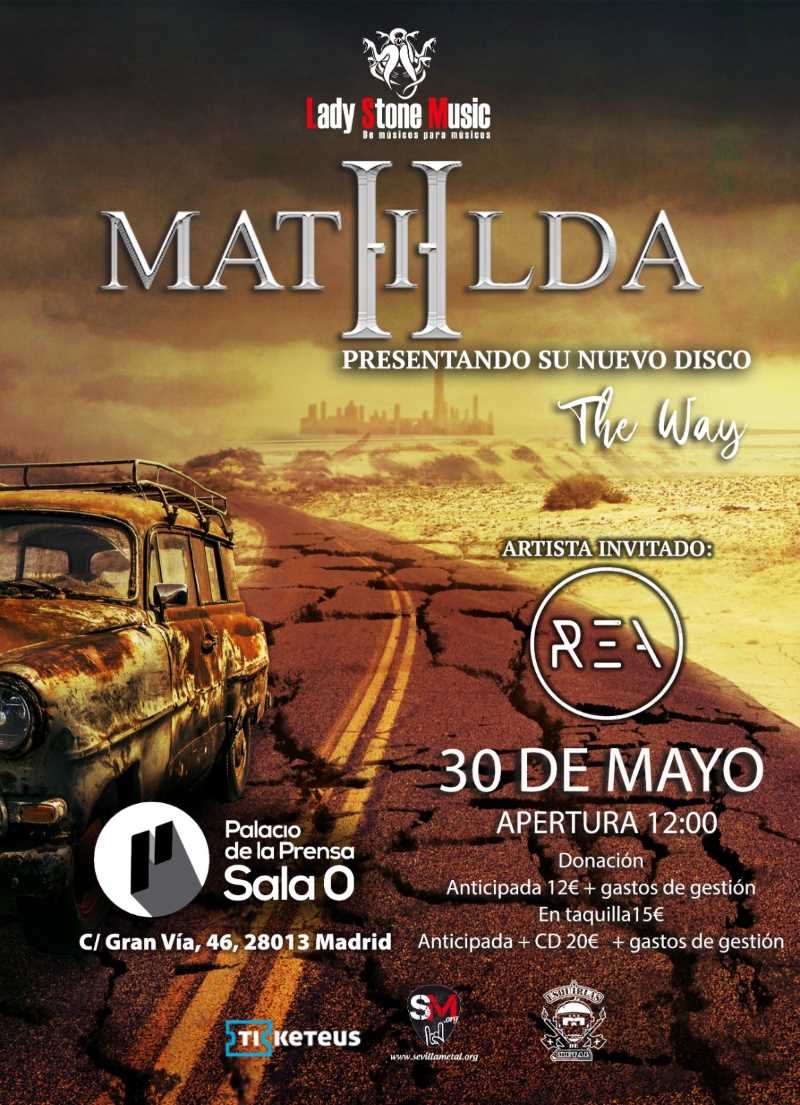Mathilda el domingo 30 de mayo en Sala 0 de Madrid