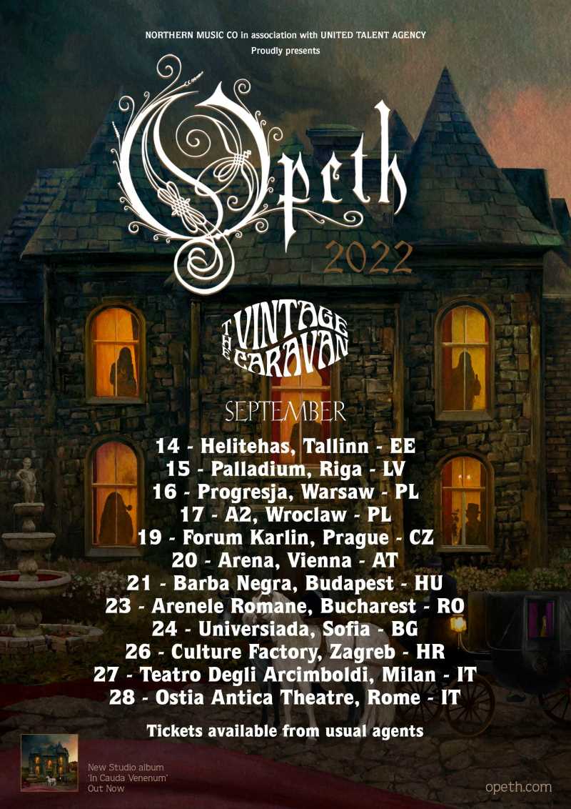 Nueva fecha de la Gira europea de Opeth
