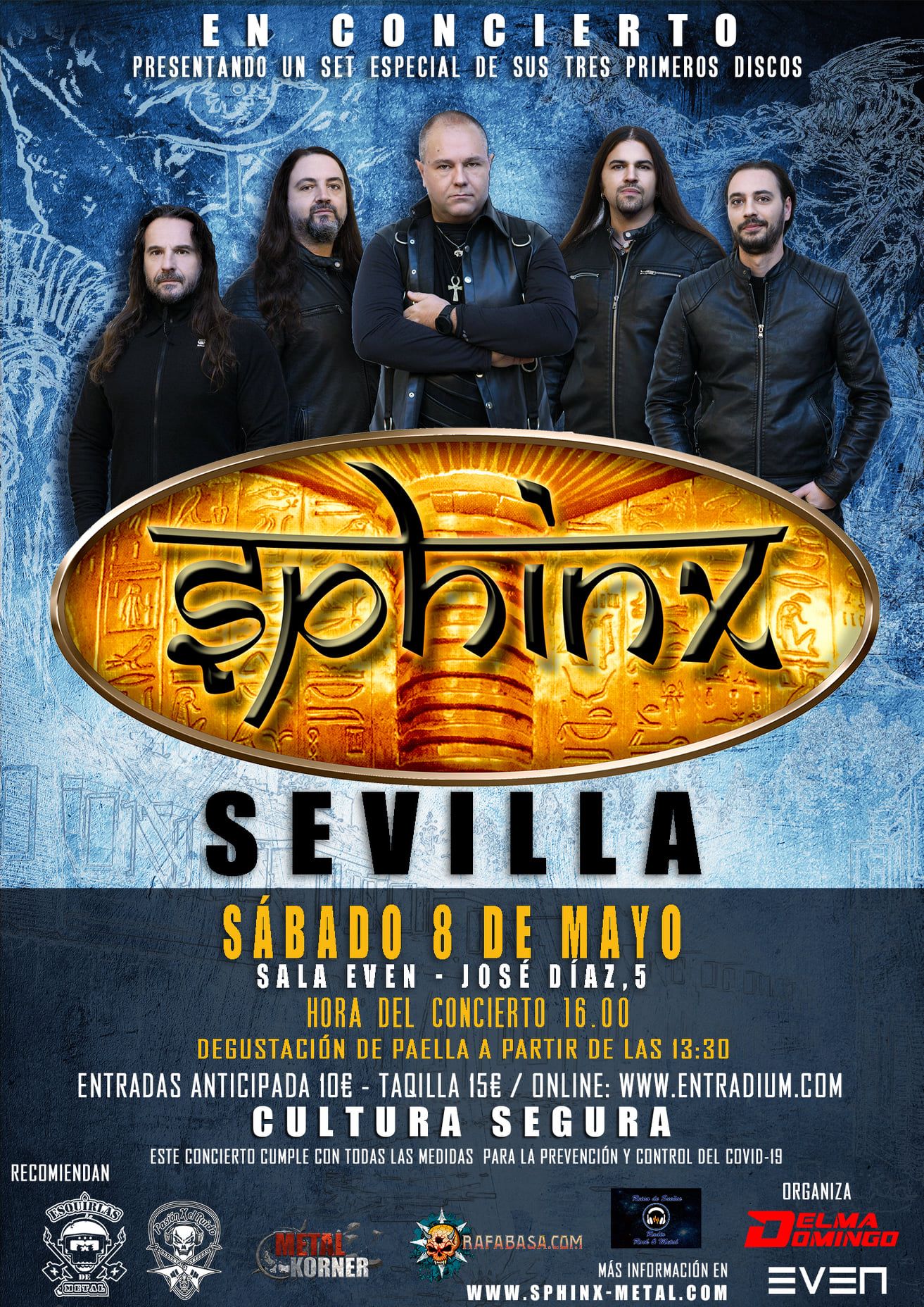 Concierto de Sphinx en Sevilla el sábado 8 de mayo