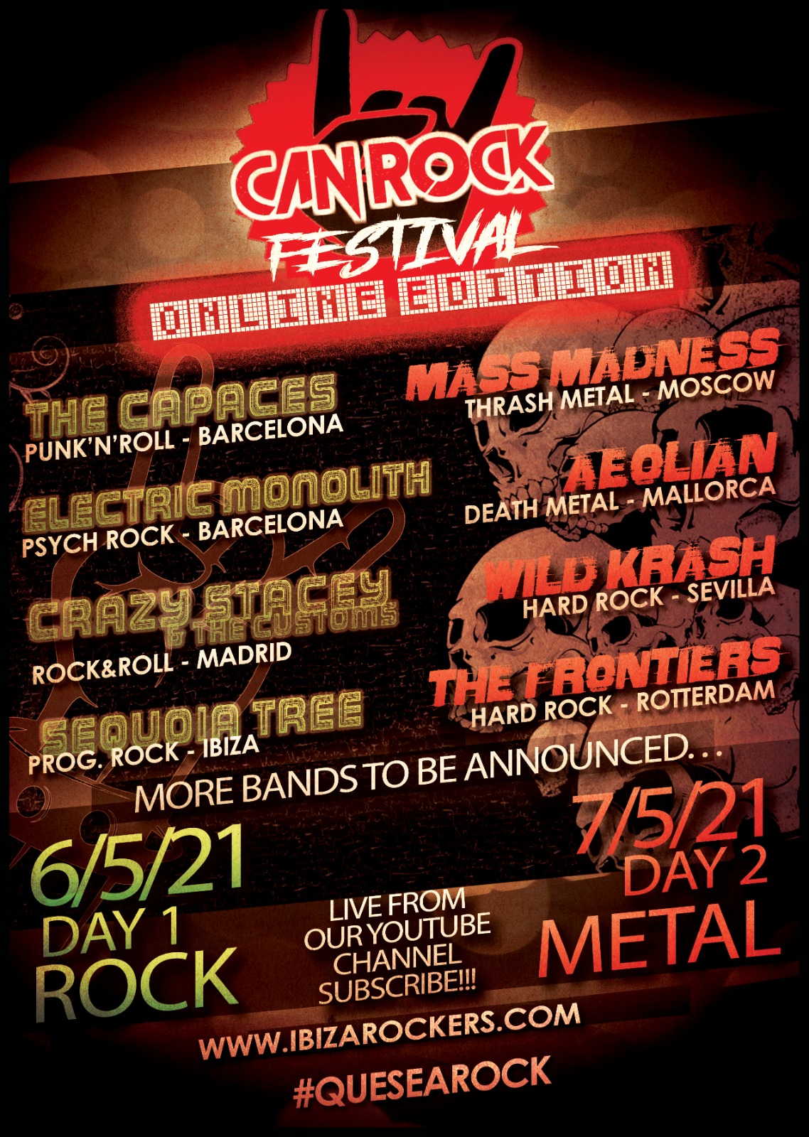 Se presenta el festival en streaming Can Rock Fest