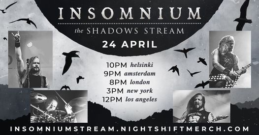 El 24 de abril el «The Shadows Stream» de Insomnium