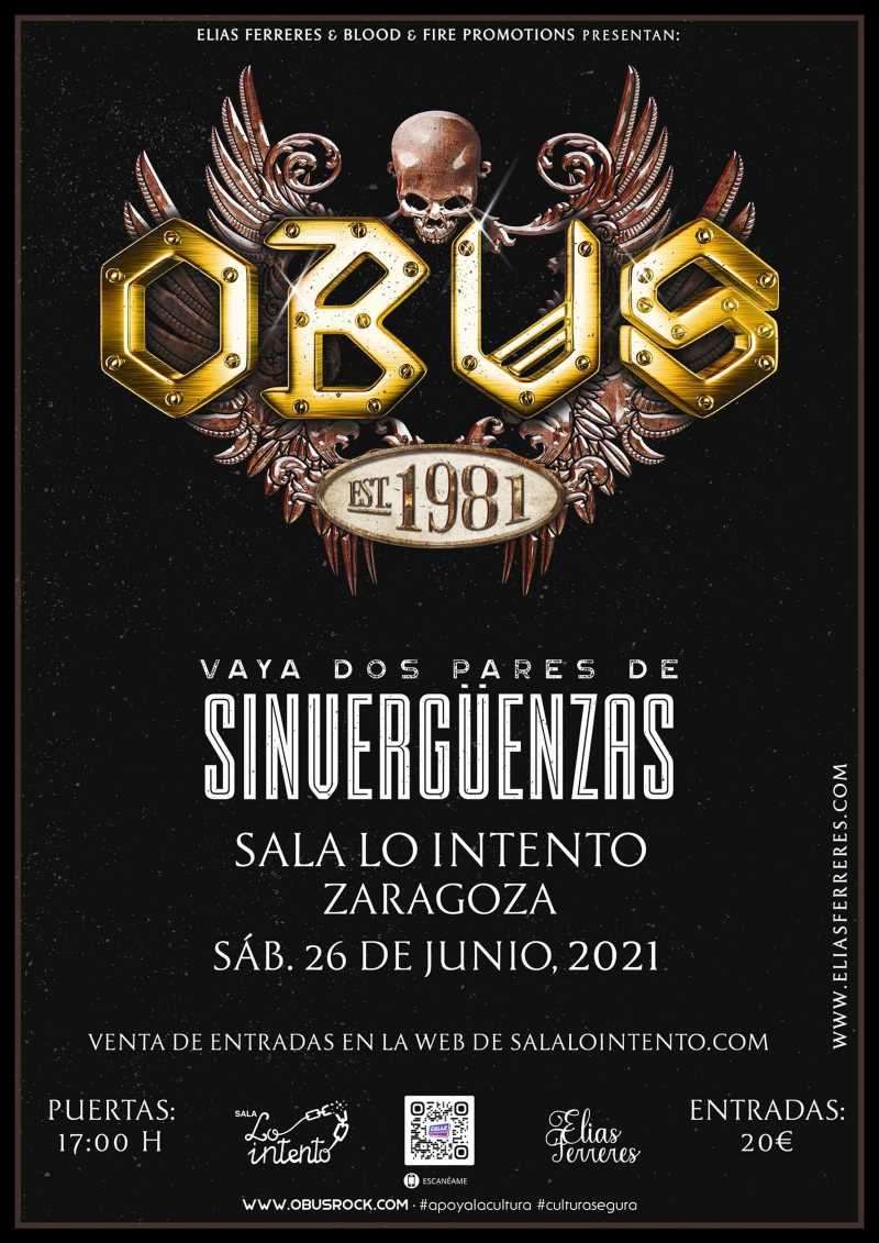 Vuelve Obus a Zaragoza el sábado 26 de junio de 2021
