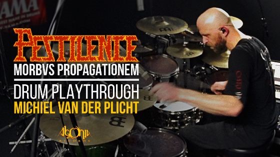 El batería de Pestilence graba el playthrough de batería de su nuevo disco