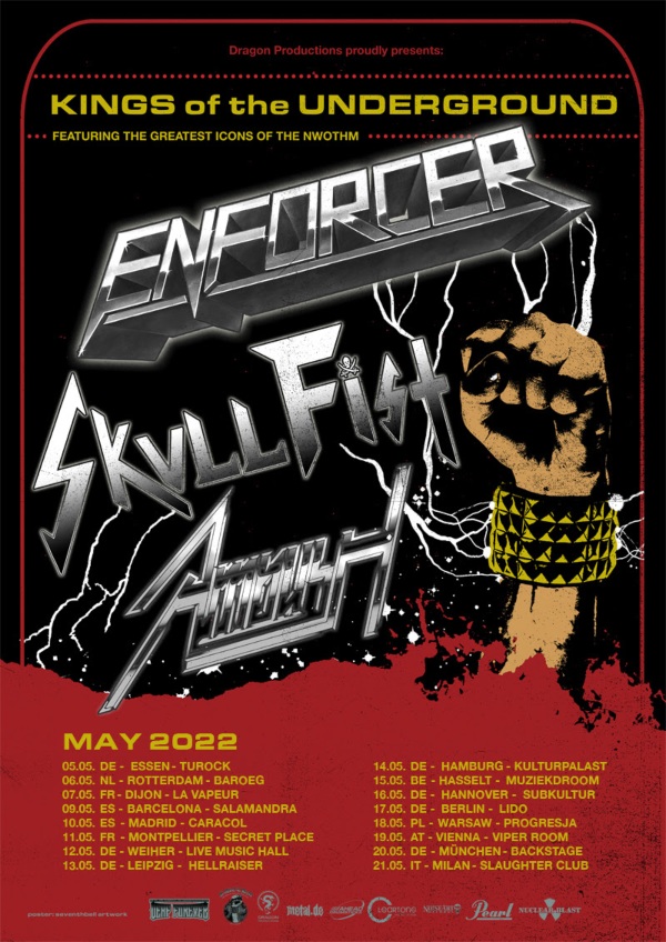 Enforcer pospone las fechas de su tour europeo para mayo de 2022