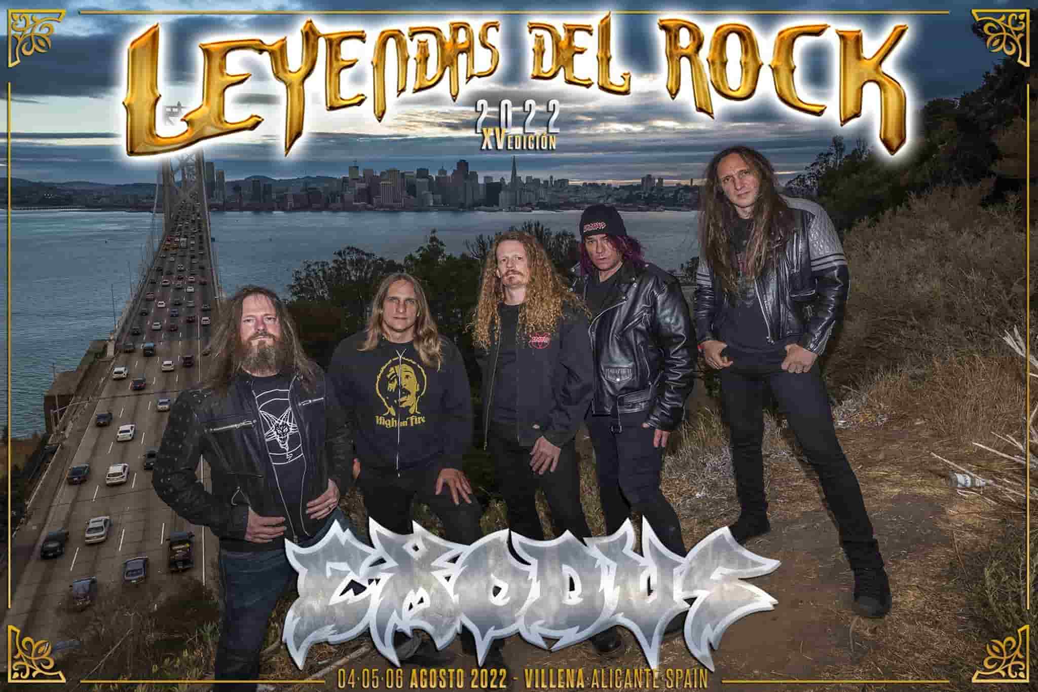 Exodus confirmados en el Leyendas del Rock 2022