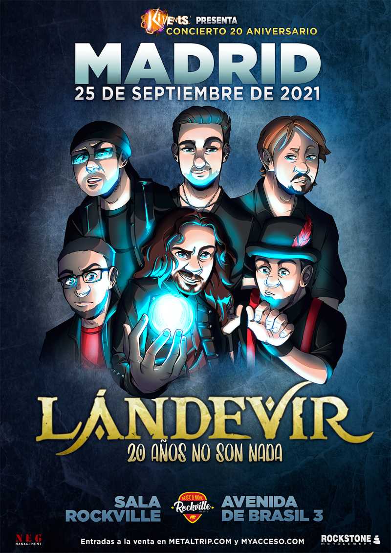 Concierto de 20 Aniversario de Landevir en Madrid el 25 de septiembre