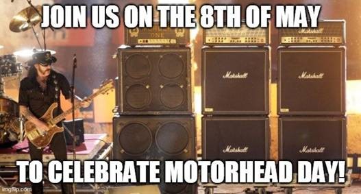 Este sábado 8 de mayo el Motörhead Day