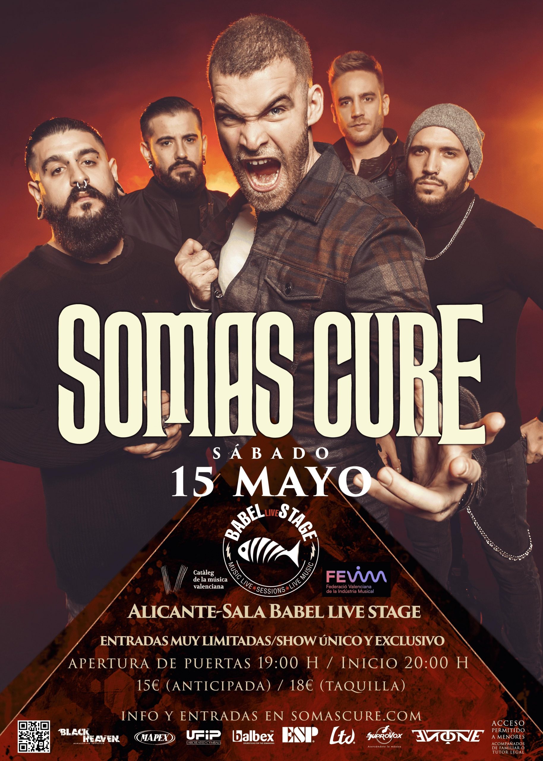 El próximo sábado 15 de mayo Somas Cure en Alicante