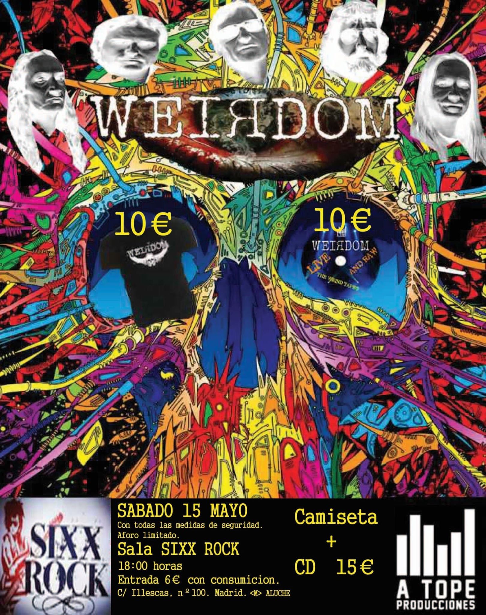 Weirdom este sábado 15 de mayo en Madrid