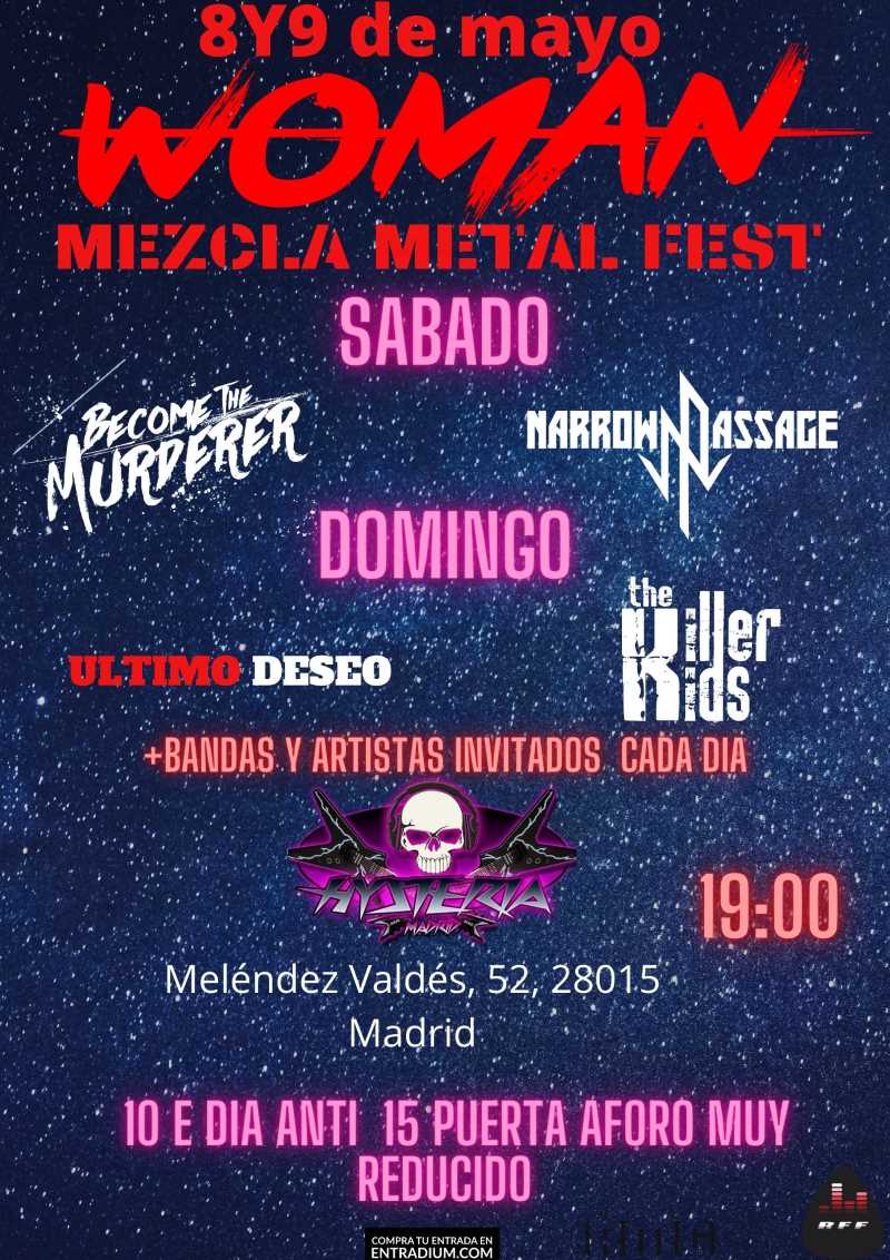 Nueva edición del Woman Mezcla Metal Fest en Madrid