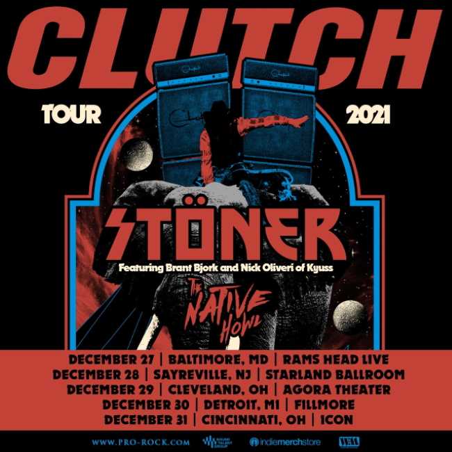 Gira americana de Clutch en invierno de 2021