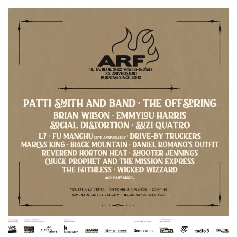 Cartel del Azkena Rock Festival de 2022