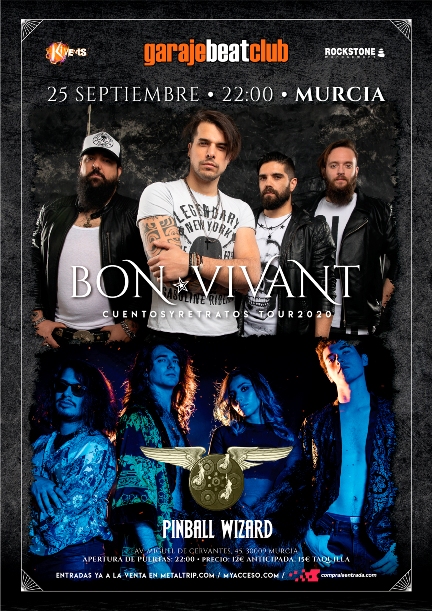 Pinball Wizard con Bon Vivant el sábado 25 de septiembre en Murcia