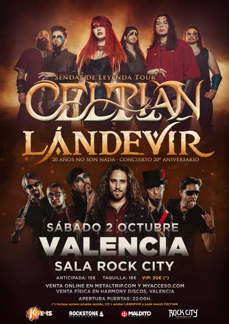 Celtian y Landevir juntos en concierto en Valencia el 2 de octubre de 2021