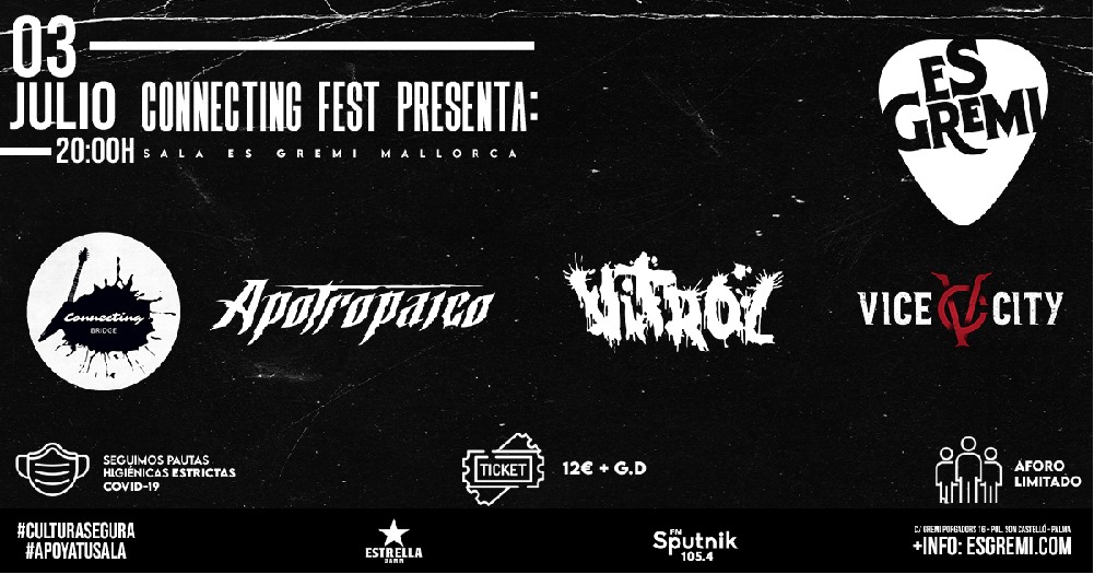 Información del Connecting Fest en Palma de Mallorca el 3 de julio