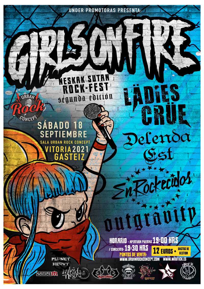 El Girls On Fire en Vitoria el sábado 18 de septiembre 2021