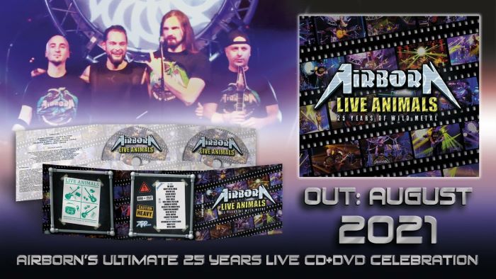 Airborn anuncian un nuevo álbum en vivo y DVD, titulado “Live Animals”,