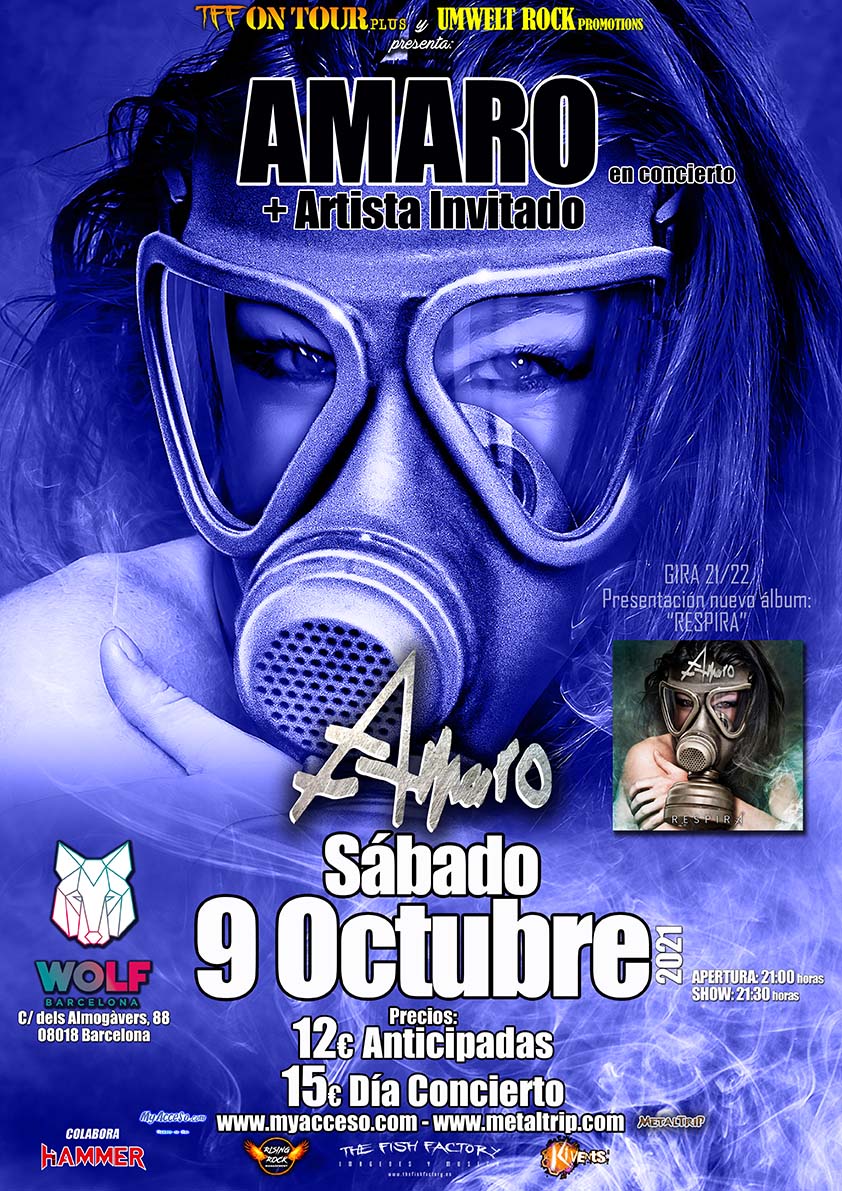 Presentación de Amaro en Barcelona el 9 de octubre