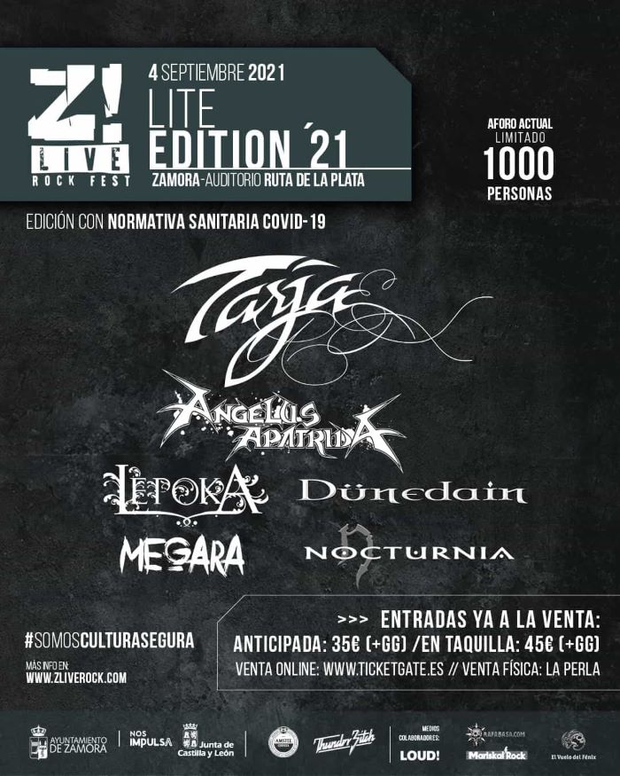 Nocturnia y  Megara cierran el cartel del Z!Lite 2021