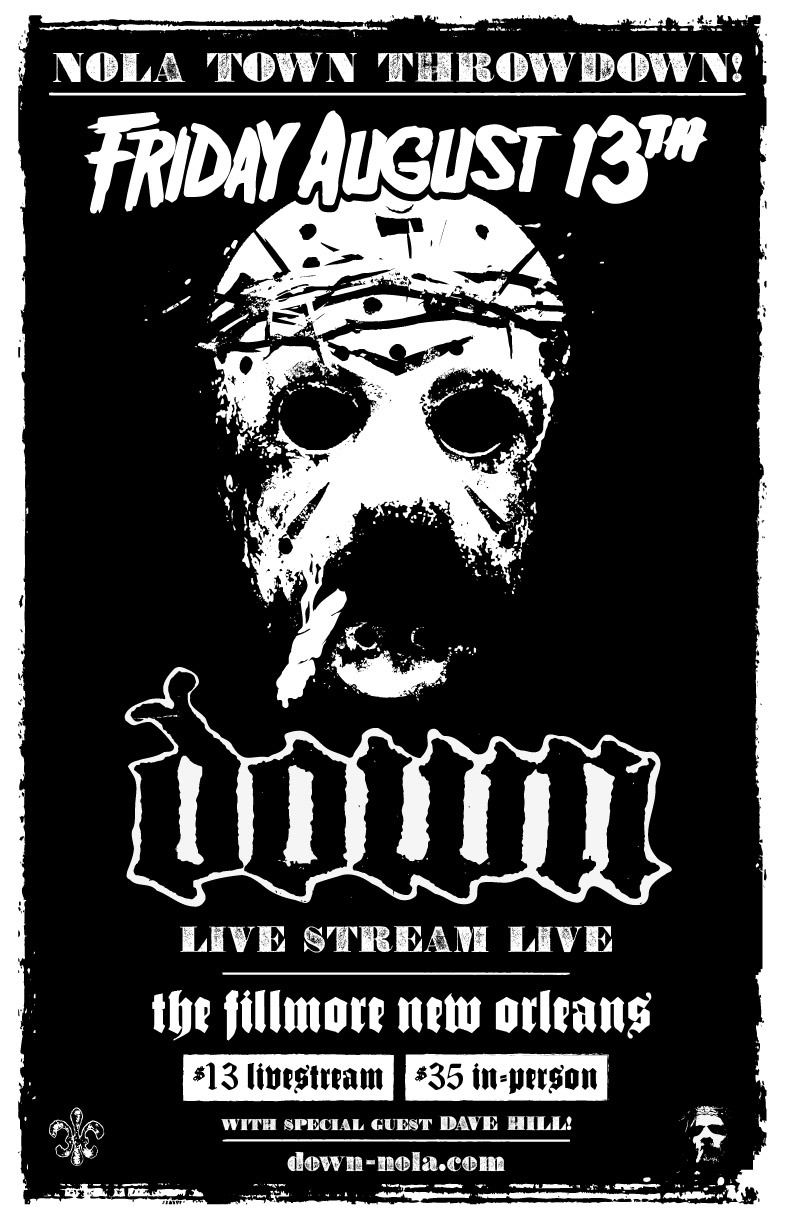 Down de Phil Anselmo ha anunciado un show live streaming  para el 13 de agosto