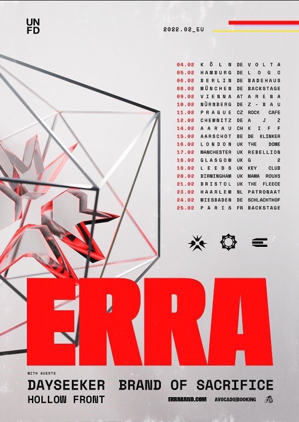 Erra - European Tour 2022 Erra - European Tour 2022