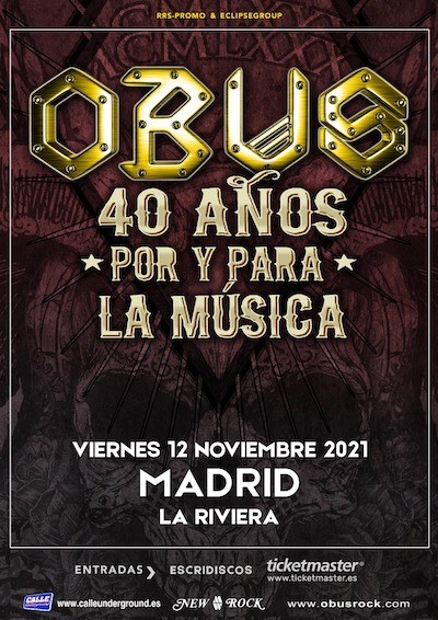 Nueva fecha de Obús en La Riviera de Madrid
