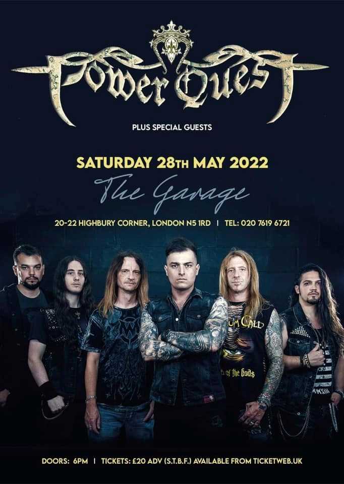 Concierto de Power Quest en Londres el 28 de mayo de 2022