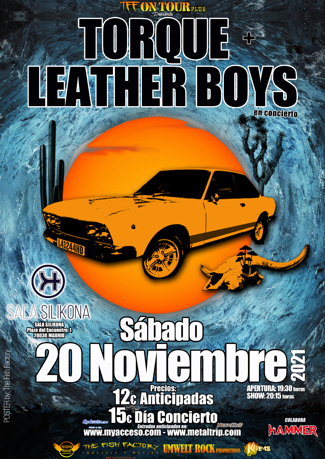 Este sábado 20 de noviembre Torque con Leather Boys en Madrid