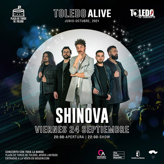 Concierto de Shinova en Toledo  el 24 de septiembre