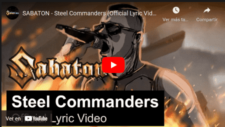 Sabaton nos presenta el video lyric de su tema «Steel Commanders»