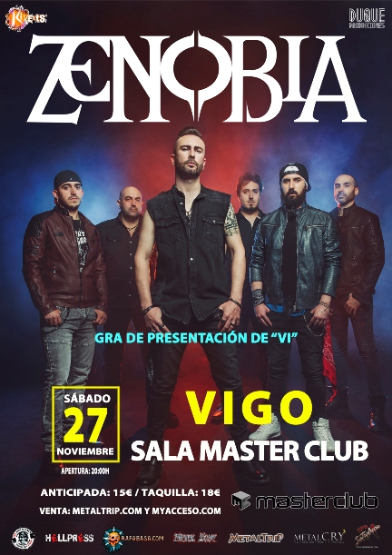Zenobia en Vigo el sábado 27 de noviembre