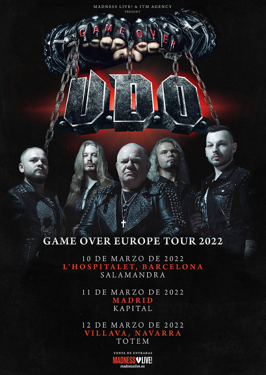 U.D.O. anuncia gira para presentar su nuevo disco en marzo de 2022