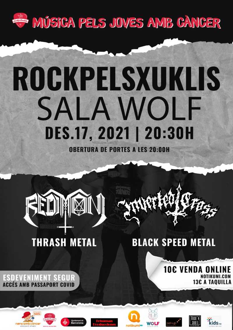 Concierto Metal del proyecto de RockpelsXuklis en Barcelona el 17 de diciembre