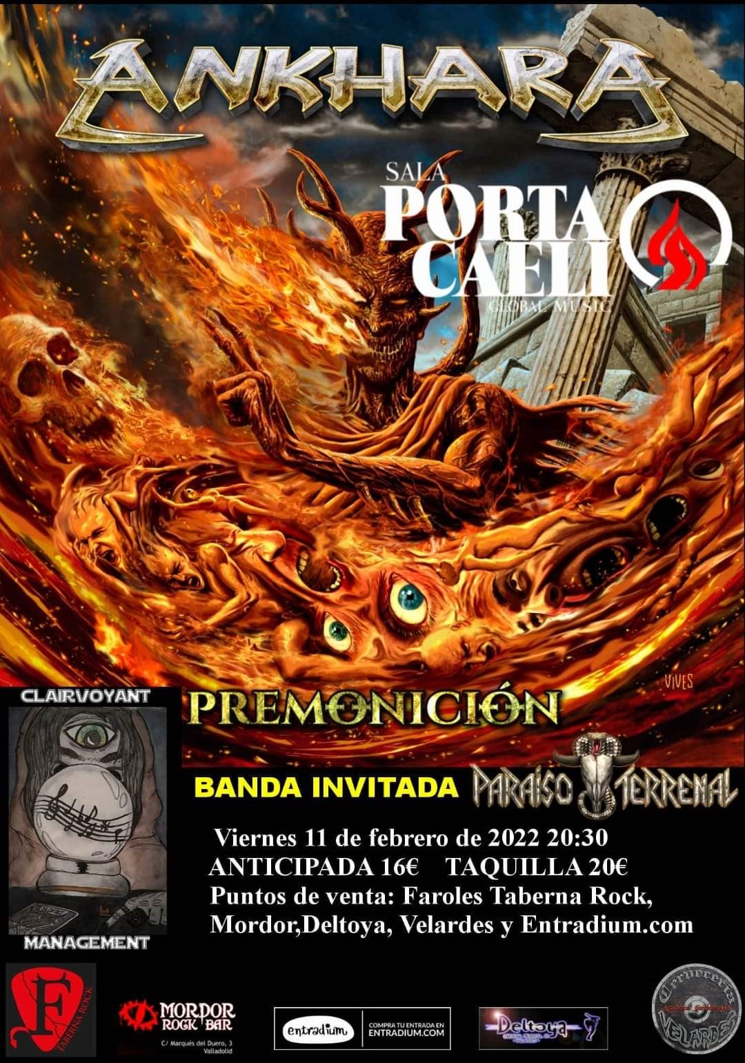 El 11 de febrero concierto de Ankhara en Valladolid