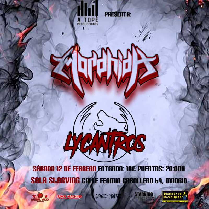 Concierto de Mordhida y Lycantros en Madrid