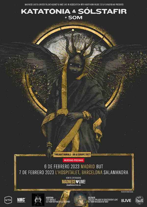 Os recordamos las nuevas fechas de Katatonia y Sólstafir en España