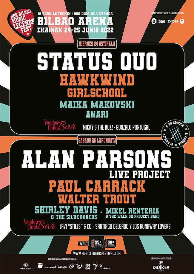 Nuevas bandas al BBK Bilbao Music Legends Fest 2022