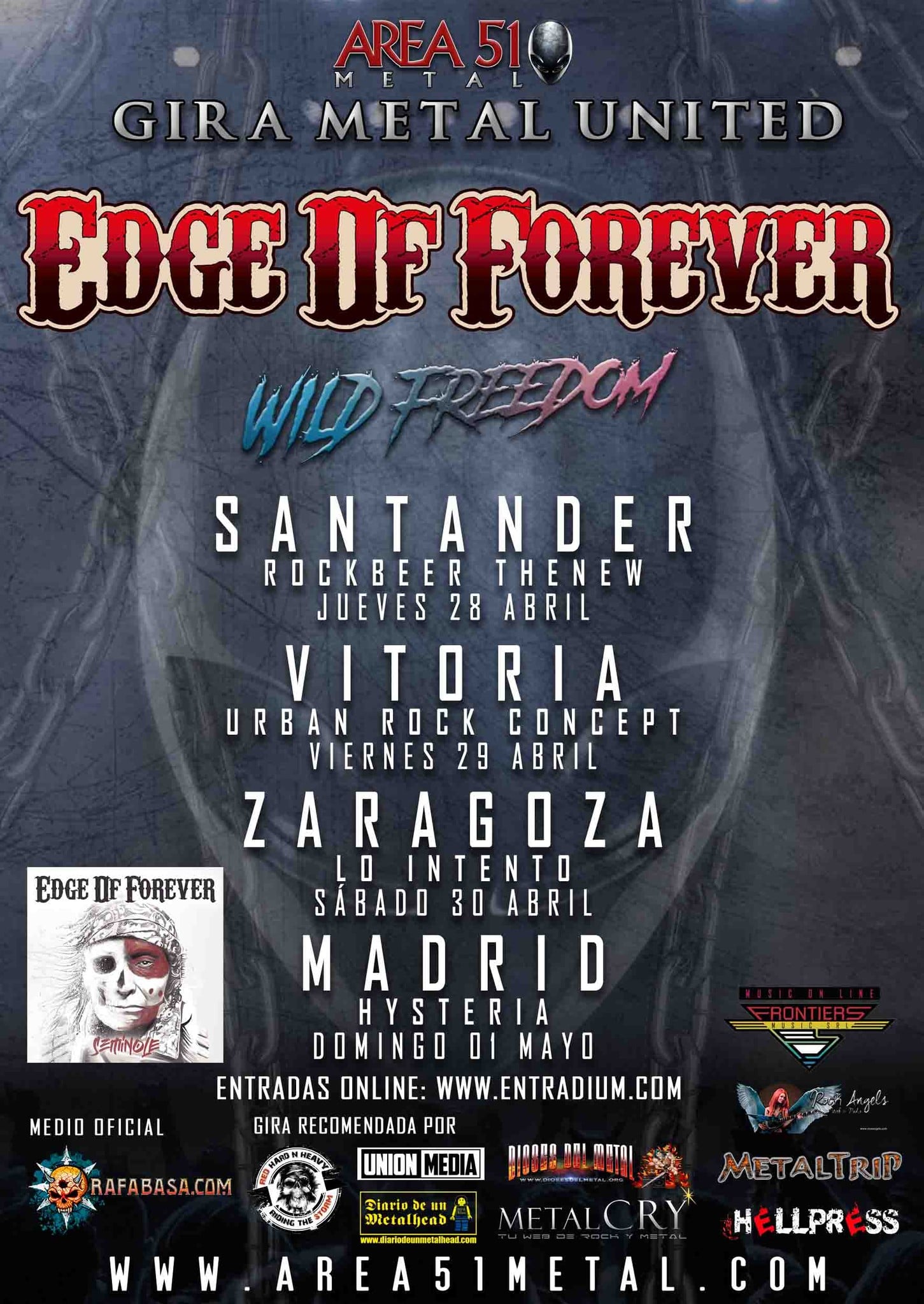 Gira anunciada de los Edge Of Forever de Alessandro Del Vecchio