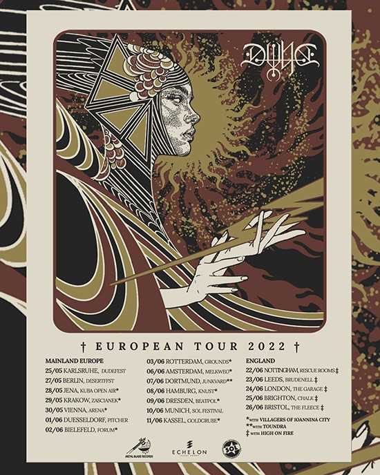 Fechas del tour europeo de Dvne