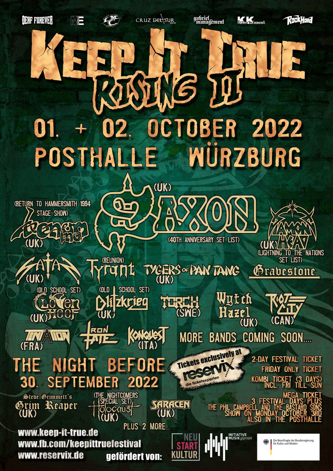 Detalles de la nueva edición del festival alemán Keep It True Rising II