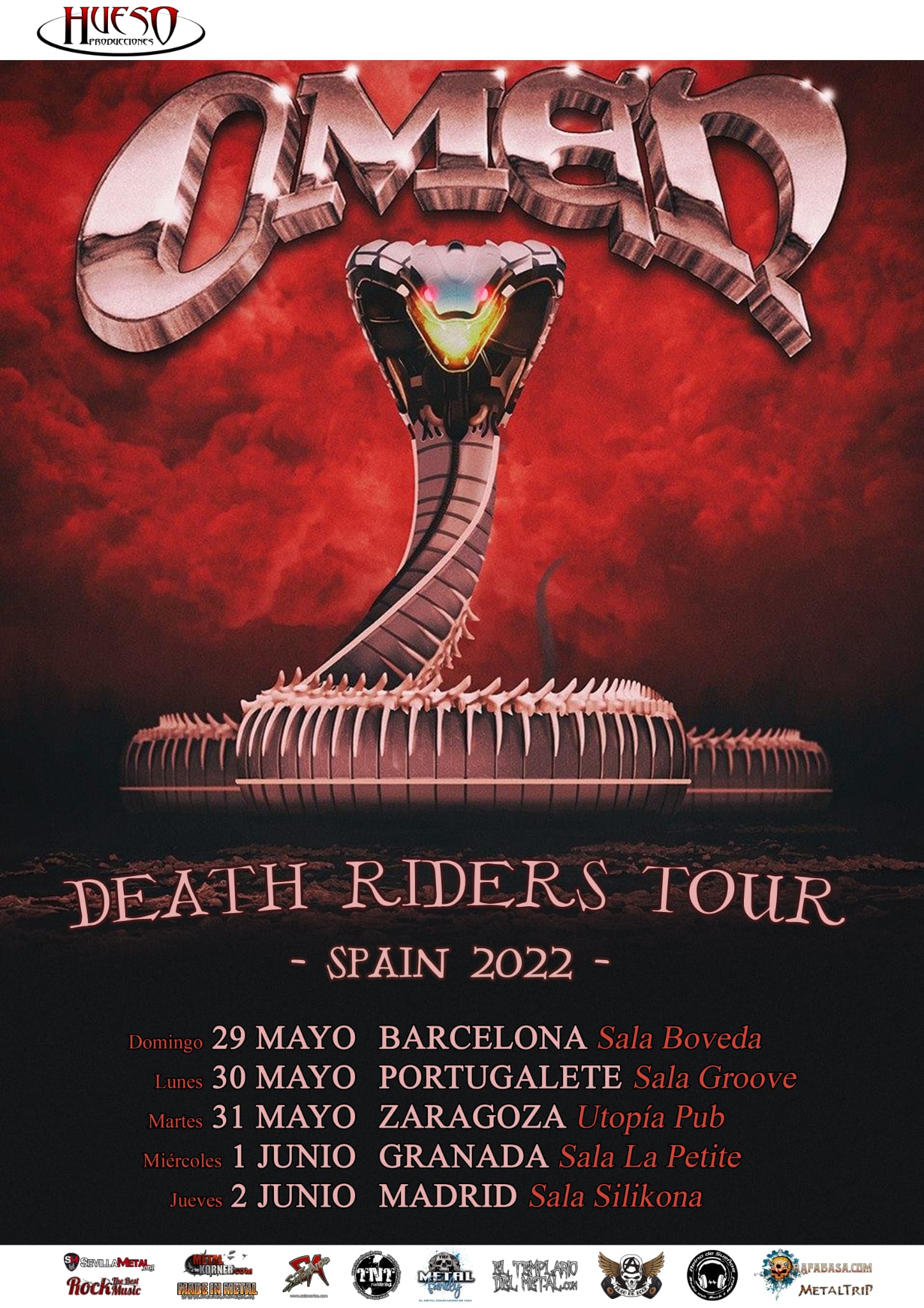 En junio, confirmada la gira de los norteamericanos Omen