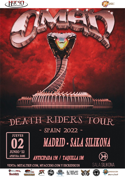 Concierto fin de Gira de Omen en Madrid el 2 de junio