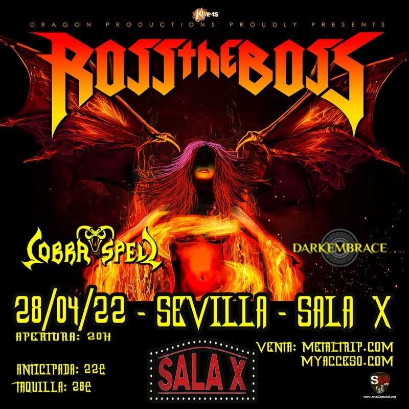 Ross The Boss en Sevilla el jueves 28 de abril