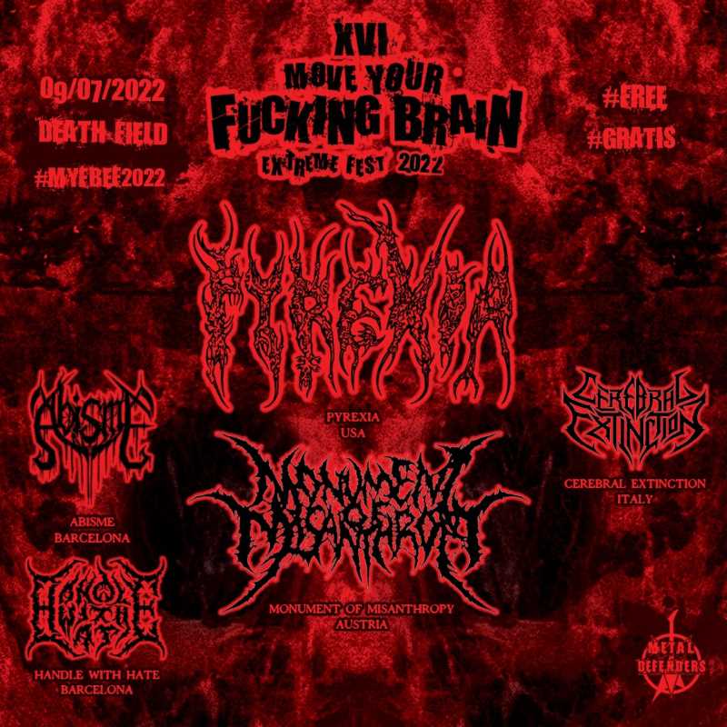 Nuevas confirmaciones del Move Your Fucking Brain Extreme Fest 2022