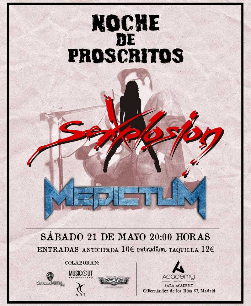 Noche de Proscritos el sábado 21 de mayo en Madrid