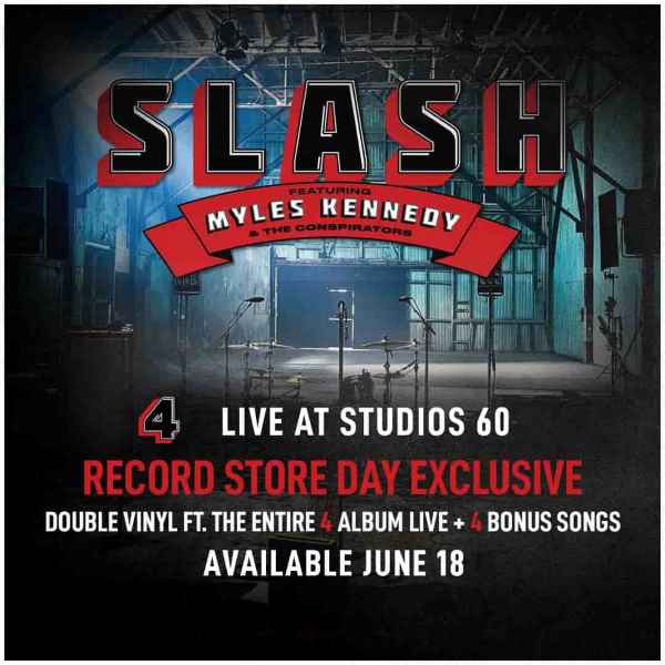 Slash Featuring Myles Kennedy & The Conspirators lanzará su primer LP doble en directo  “Live At Studios 60″