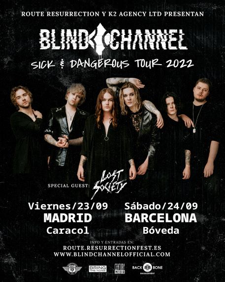Primera visita de Blind Channel a nuestros escenarios