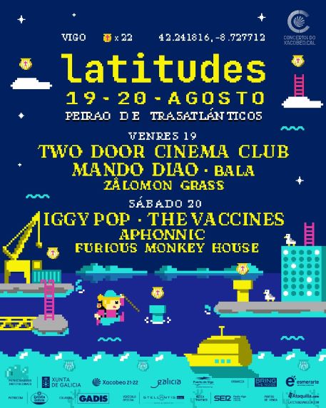 Cartel por días del Festival Latitudes de Vigo