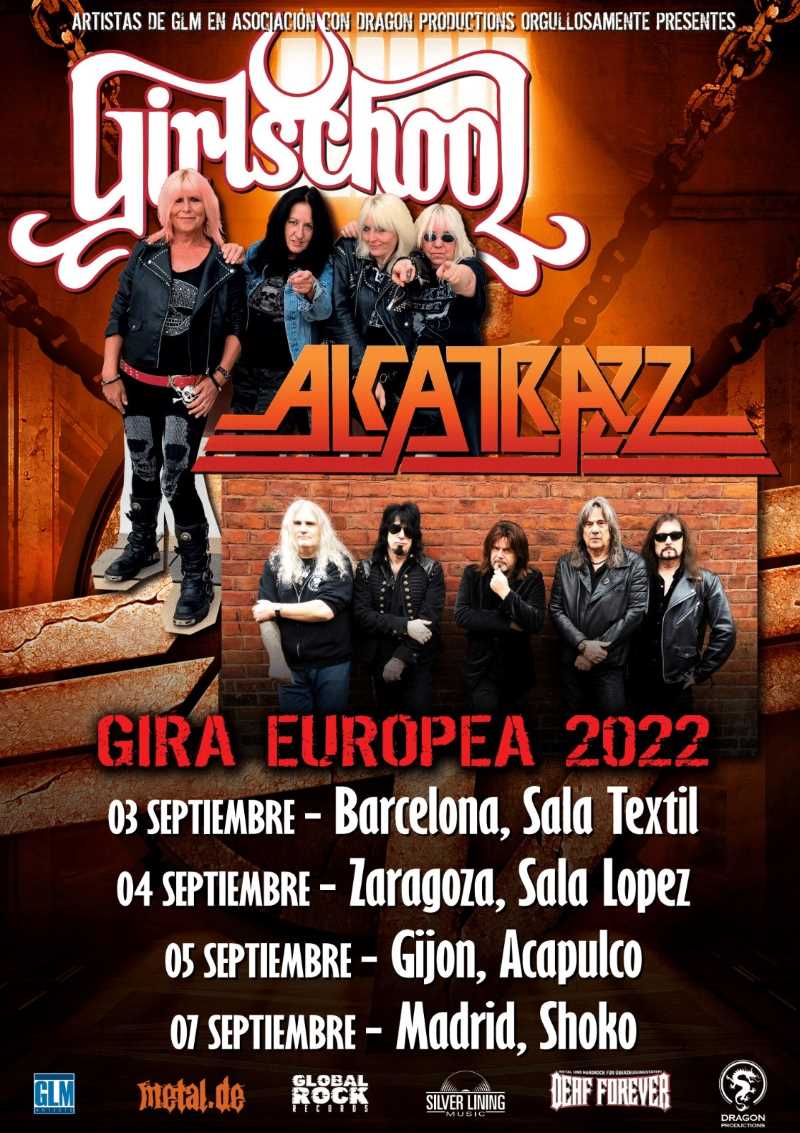 Gira conjunta de Girlschool con Alcatrazz para septiembre