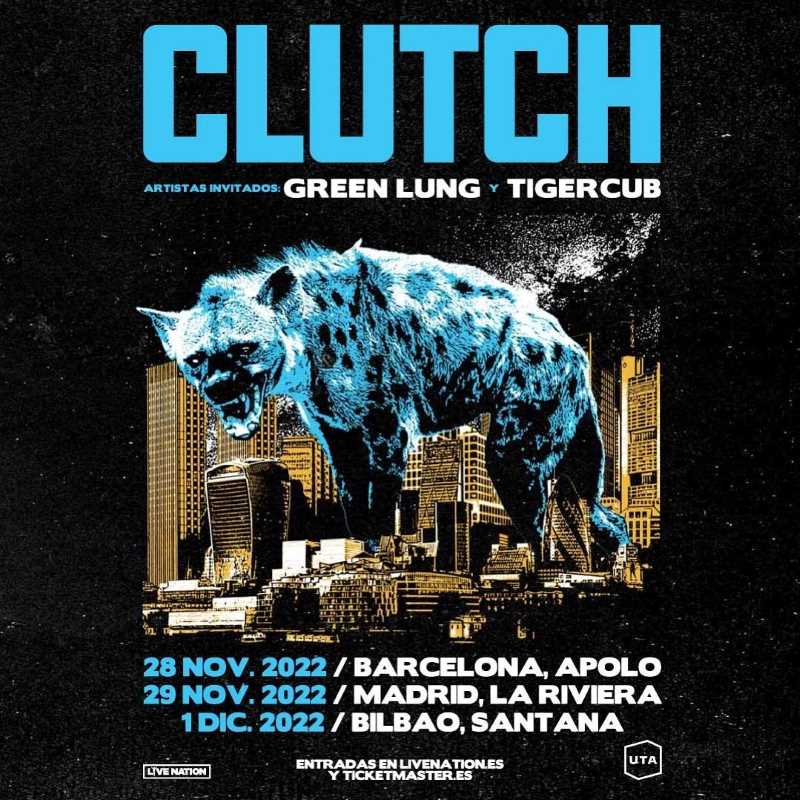 Clutch confirma tres fechas en España en noviembre de 2022